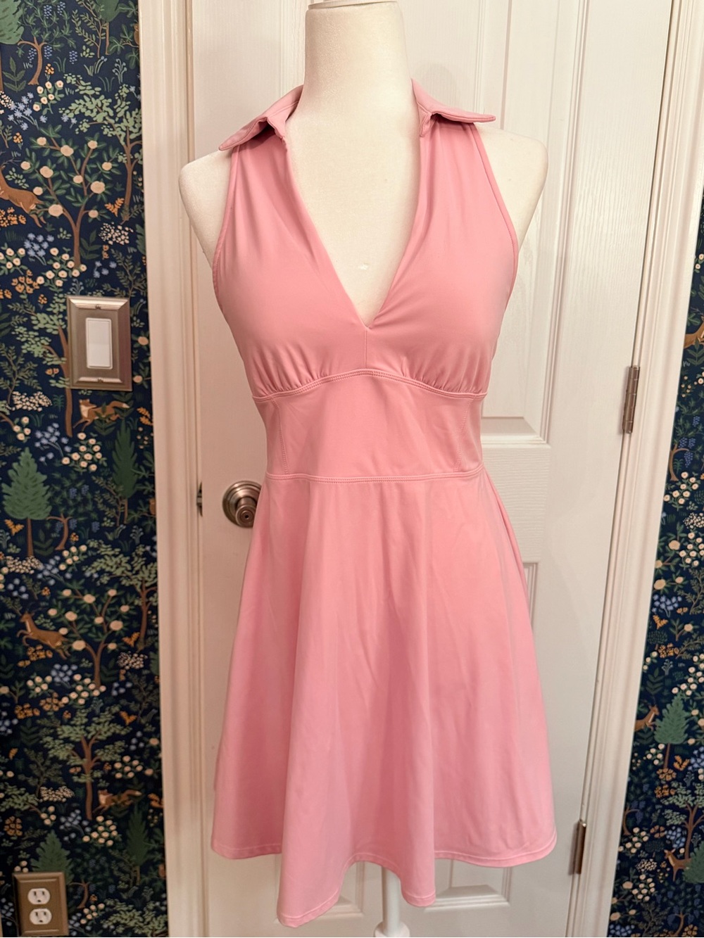HALARA Pink Halter Mini Dress